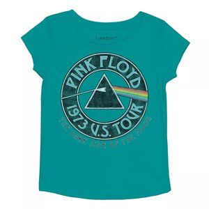 Pink Floyd Dark Side of the Moon rock Official T-Shirt 10 12 Girls 4-12 NWT